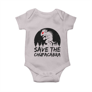 Chupacabra Baby Onesie Funny Cryptid Save The Goat Sucker Gift TS12 Ice Gray Print Your Wear