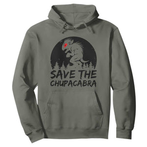 Chupacabra Hoodie Funny Cryptid Save The Goat Sucker Gift TS12 Military Green Print Your Wear