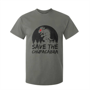 Chupacabra T Shirt For Kid Funny Cryptid Save The Goat Sucker Gift TS12 Military Green Print Your Wear