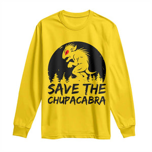 Chupacabra Long Sleeve Shirt Funny Cryptid Save The Goat Sucker Gift TS12 Daisy Print Your Wear