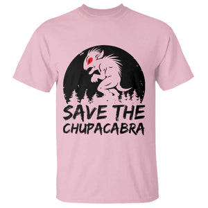 Chupacabra T Shirt Funny Cryptid Save The Goat Sucker Gift TS12 Light Pink Print Your Wear