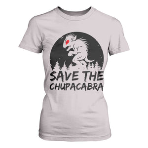 Chupacabra T Shirt For Women Funny Cryptid Save The Goat Sucker Gift TS12 Ice Gray Print Your Wear