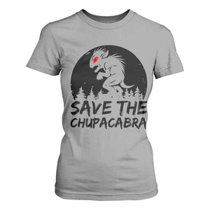 Chupacabra T Shirt For Women Funny Cryptid Save The Goat Sucker Gift TS12 Sport Gray Print Your Wear