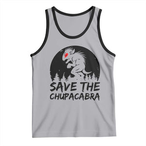 Chupacabra Tank Top Funny Cryptid Save The Goat Sucker Gift TS12 Athletic Heather Black Print Your Wear