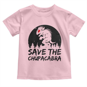 Chupacabra Toddler T Shirt Funny Cryptid Save The Goat Sucker Gift TS12 Light Pink Print Your Wear