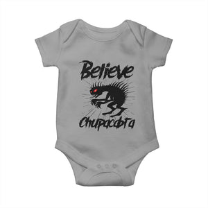 Urban Legends And Mystery Gift Baby Onesie Believe Chupacabra TS12 Sport Gray Print Your Wear