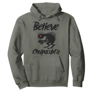 Urban Legends And Mystery Gift Hoodie Believe Chupacabra TS12 Military Green Print Your Wear