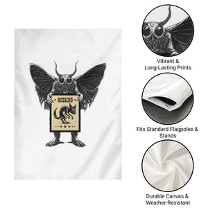 Mothman Missing Chupacabra Garden Flag Funny Cryptid Gift TS12 Print Your Wear