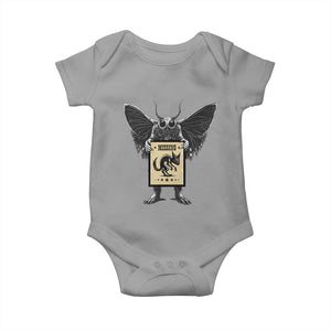 Mothman Missing Chupacabra Baby Onesie Funny Cryptid Gift TS12 Sport Gray Print Your Wear