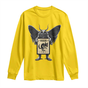 Mothman Missing Chupacabra Long Sleeve Shirt Funny Cryptid Gift TS12 Daisy Print Your Wear