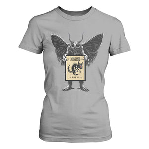Mothman Missing Chupacabra T Shirt For Women Funny Cryptid Gift TS12 Sport Gray Print Your Wear