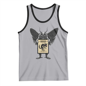 Mothman Missing Chupacabra Tank Top Funny Cryptid Gift TS12 Athletic Heather Black Print Your Wear