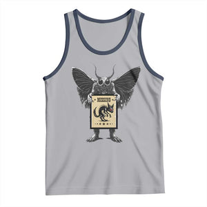 Mothman Missing Chupacabra Tank Top Funny Cryptid Gift TS12 Athletic Heather Navy Print Your Wear