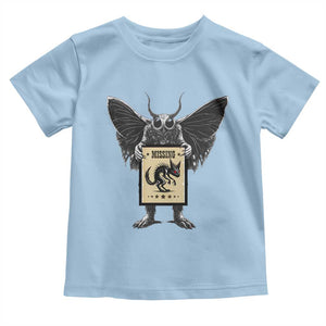 Mothman Missing Chupacabra Toddler T Shirt Funny Cryptid Gift TS12 Light Blue Print Your Wear