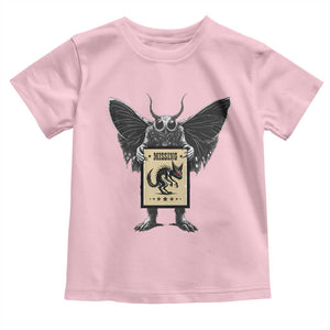 Mothman Missing Chupacabra Toddler T Shirt Funny Cryptid Gift TS12 Light Pink Print Your Wear