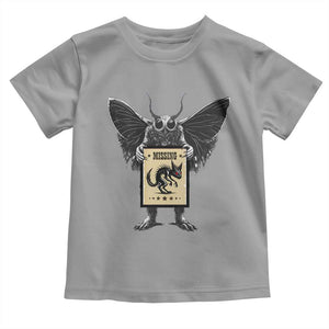 Mothman Missing Chupacabra Toddler T Shirt Funny Cryptid Gift TS12 Sport Gray Print Your Wear