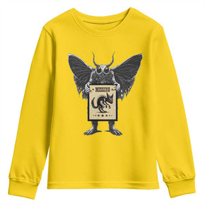 Mothman Missing Chupacabra Youth Sweatshirt Funny Cryptid Gift TS12 Daisy Print Your Wear