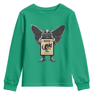 Mothman Missing Chupacabra Youth Sweatshirt Funny Cryptid Gift TS12 Irish Green Print Your Wear