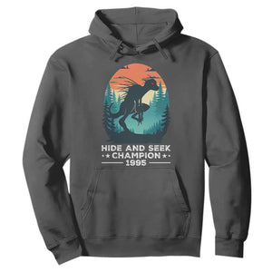 Chupacabra Hoodie Gothic Humor Hide And Seek Champion Gift TS12 Dark Heather Print Your Wear