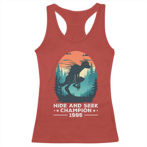 Chupacabra Racerback Tank Top Gothic Humor Hide And Seek Champion Gift TS12 Red Print Your Wear