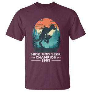 Chupacabra T Shirt Gothic Humor Hide And Seek Champion Gift TS12 Maroon Print Your Wear