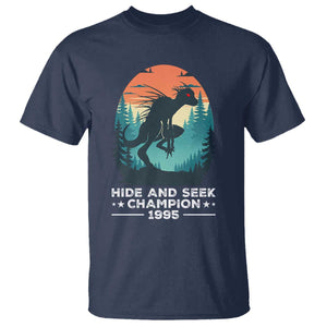 Chupacabra T Shirt Gothic Humor Hide And Seek Champion Gift TS12 Navy Print Your Wear