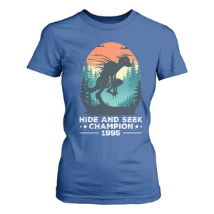 Chupacabra T Shirt For Women Gothic Humor Hide And Seek Champion Gift TS12 Royal Blue Print Your Wear