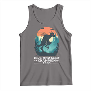 Chupacabra Tank Top Gothic Humor Hide And Seek Champion Gift TS12 Deep Heather Print Your Wear