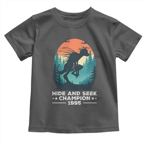 Chupacabra Toddler T Shirt Gothic Humor Hide And Seek Champion Gift TS12 Dark Heather Print Your Wear