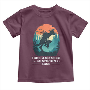 Chupacabra Toddler T Shirt Gothic Humor Hide And Seek Champion Gift TS12 Maroon Print Your Wear