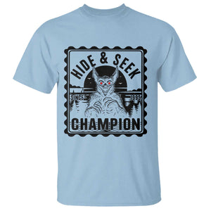 Chupacabra Hide And Seek Champion Since 1995 T Shirt Cryptid Gift TS12 Light Blue Print Your Wear