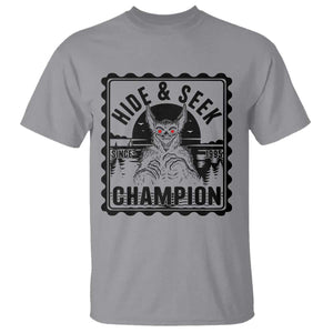 Chupacabra Hide And Seek Champion Since 1995 T Shirt Cryptid Gift TS12 Sport Gray Print Your Wear