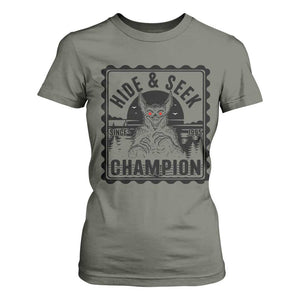 Chupacabra Hide And Seek Champion Since 1995 T Shirt For Women Cryptid Gift TS12 Military Green Print Your Wear