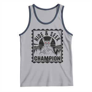 Chupacabra Hide And Seek Champion Since 1995 Tank Top Cryptid Gift TS12 Athletic Heather Navy Print Your Wear
