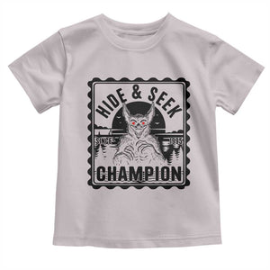 Chupacabra Hide And Seek Champion Since 1995 Toddler T Shirt Cryptid Gift TS12 Ice Gray Print Your Wear