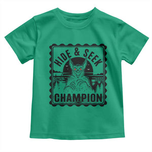 Chupacabra Hide And Seek Champion Since 1995 Toddler T Shirt Cryptid Gift TS12 Irish Green Print Your Wear