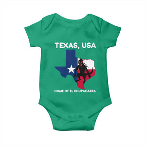 Chupacabra Texas Baby Onesie Home Of El Chupacabra Gothic Horror Gift TS12 Irish Green Print Your Wear