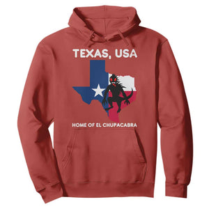 Chupacabra Texas Hoodie Home Of El Chupacabra Gothic Horror Gift TS12 Red Print Your Wear