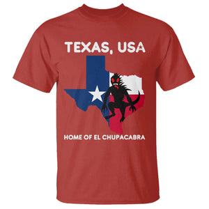 Chupacabra Texas T Shirt Home Of El Chupacabra Gothic Horror Gift TS12 Red Print Your Wear
