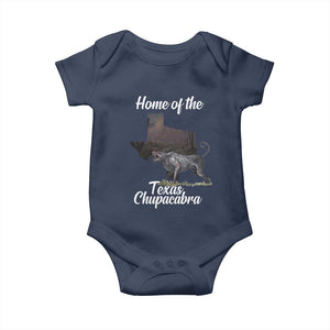 Chupacabra Baby Onesie Home Of The Texas Gothic Folklore Gift TS12 Navy Print Your Wear