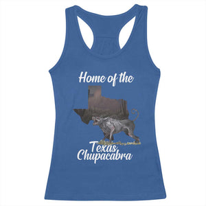 Chupacabra Racerback Tank Top Home Of The Texas Gothic Folklore Gift TS12 Royal Blue Print Your Wear
