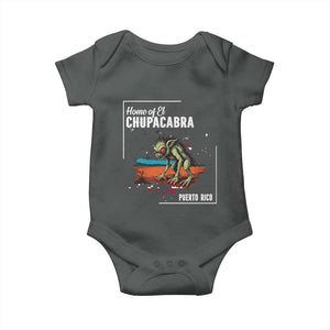 Chupacabra Baby Onesie Home Of Puerto Rico Mystery Urban Legend Gift TS12 Dark Heather Print Your Wear