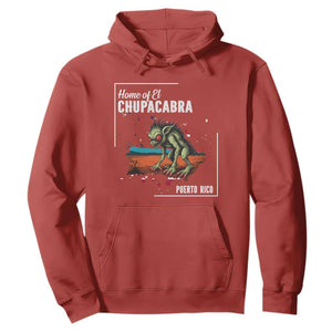 Chupacabra Hoodie Home Of Puerto Rico Mystery Urban Legend Gift TS12 Red Print Your Wear