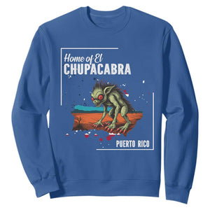 Chupacabra Sweatshirt Home Of Puerto Rico Mystery Urban Legend Gift TS12 Royal Blue Print Your Wear