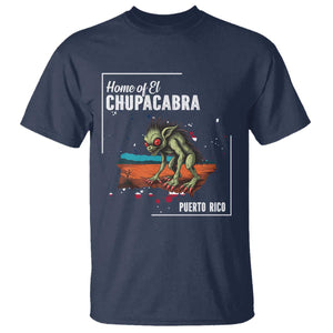 Chupacabra T Shirt Home Of Puerto Rico Mystery Urban Legend Gift TS12 Navy Print Your Wear