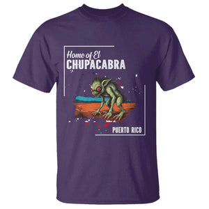 Chupacabra T Shirt Home Of Puerto Rico Mystery Urban Legend Gift TS12 Purple Print Your Wear