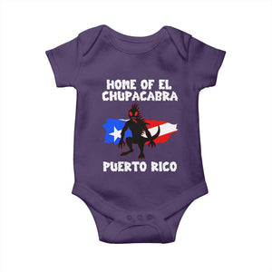 Chupacabra Baby Onesie Home Of Puerto Rico Legend Gothic Horror Gift TS12 Purple Print Your Wear