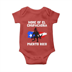 Chupacabra Baby Onesie Home Of Puerto Rico Legend Gothic Horror Gift TS12 Red Print Your Wear