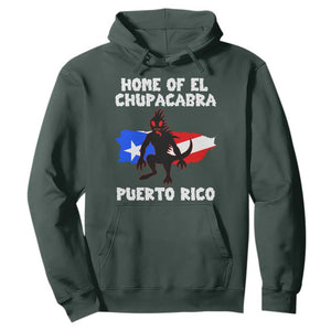 Chupacabra Hoodie Home Of Puerto Rico Legend Gothic Horror Gift TS12 Dark Forest Green Print Your Wear
