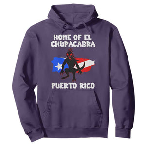 Chupacabra Hoodie Home Of Puerto Rico Legend Gothic Horror Gift TS12 Purple Print Your Wear
